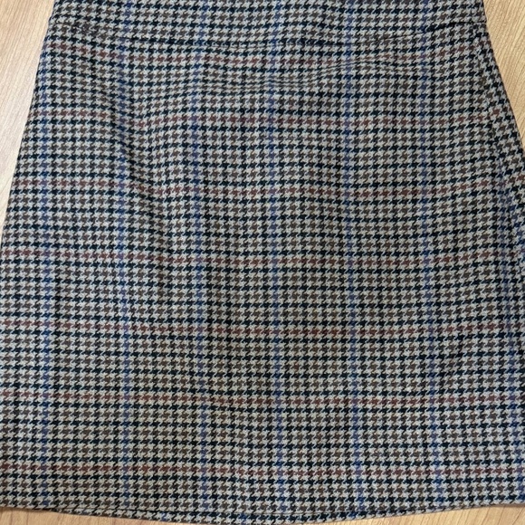 J. Crew A Line Skirt SZ 6 Houndstooth Vintage Classy Career Timeless - Picture 1 of 5